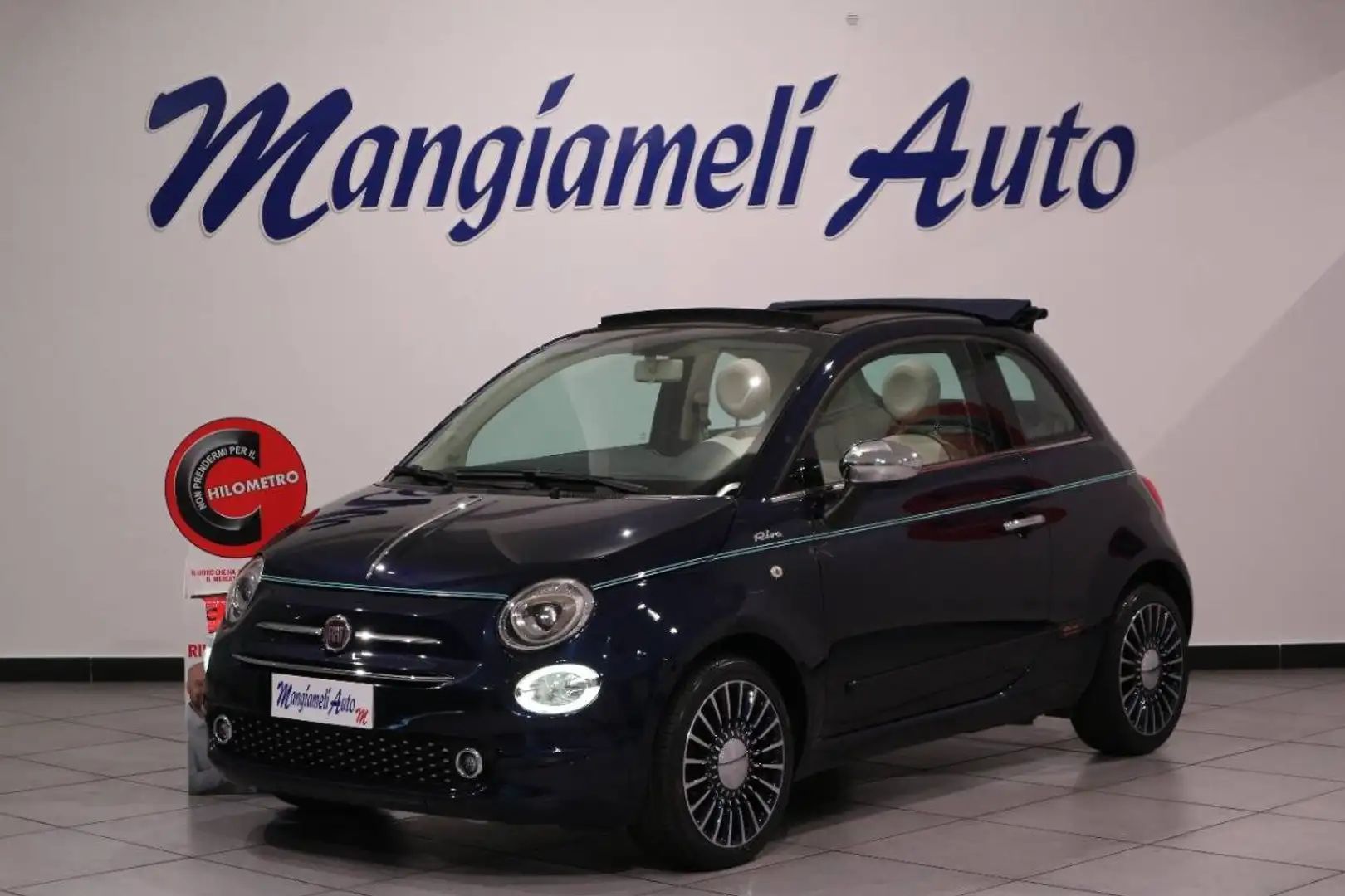 Fiat 500C 1.3 mjt Riva 95v Niebieski - 1