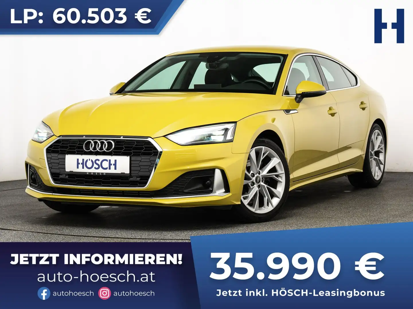 Audi A5 SB 35 TFSI advanced INDIVIDUAL ASSISTENZ + + Giallo - 1