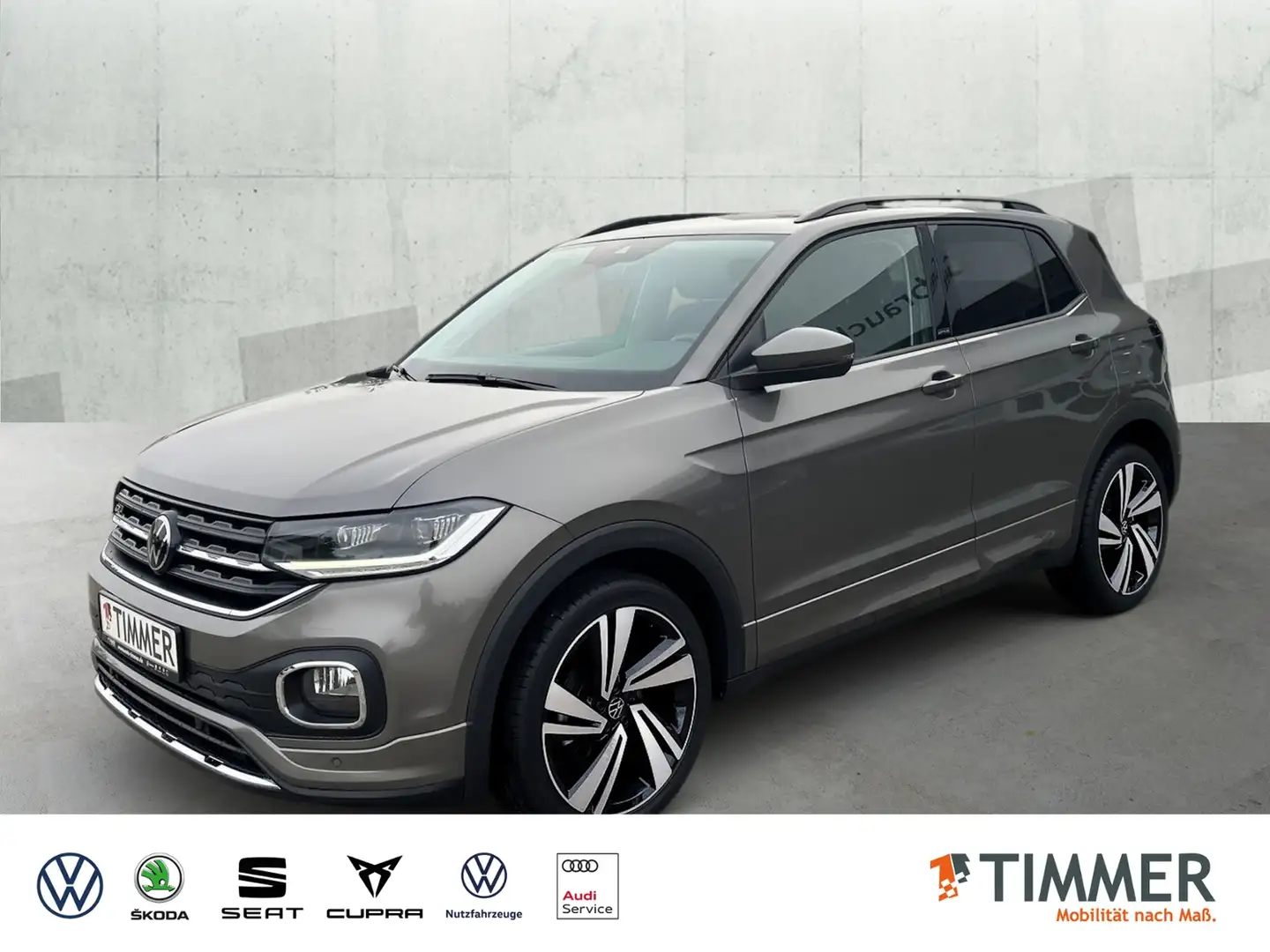 Volkswagen T-Cross 1.0 TSI DSG R-LINE *LED *ACC *VIRTUAL *NAVI *18" Gris - 1