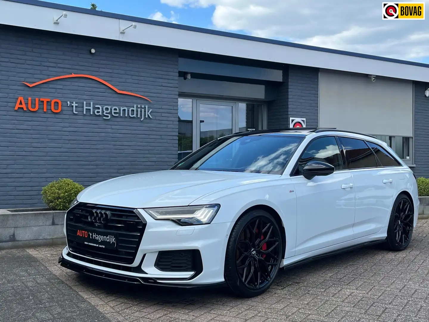 Audi A6 Avant 55 TFSI e quattro pano trekh 1EIG 21" 360gr Wit - 1