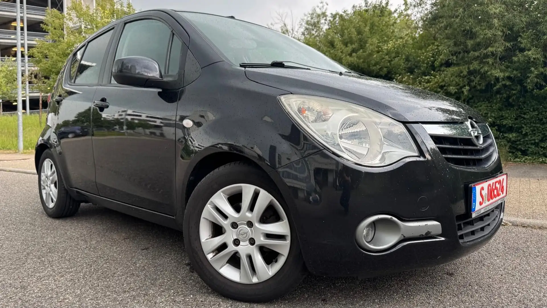 Opel Agila +TÜV+ 94PS+AUTOM+KLIMA+SITZH+ANHÄNG Negro - 2