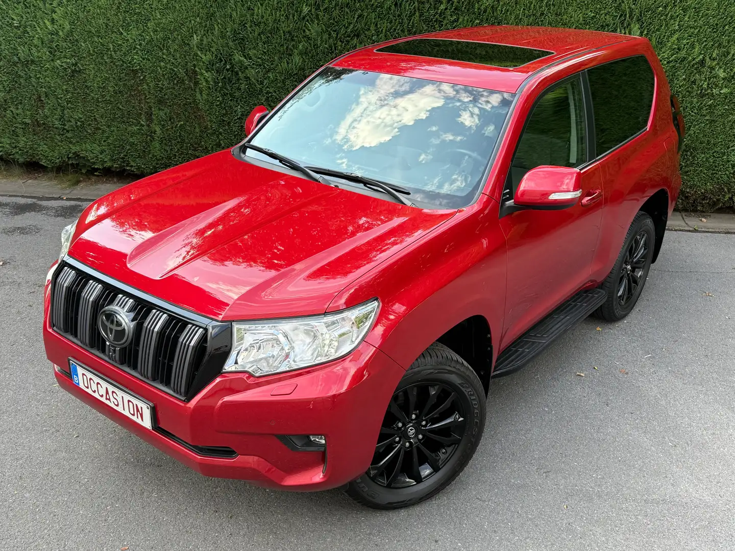 Toyota Land Cruiser Style 2.8L 204CV Aut. 3 Portes Cam. 360° CUIR Красный - 1