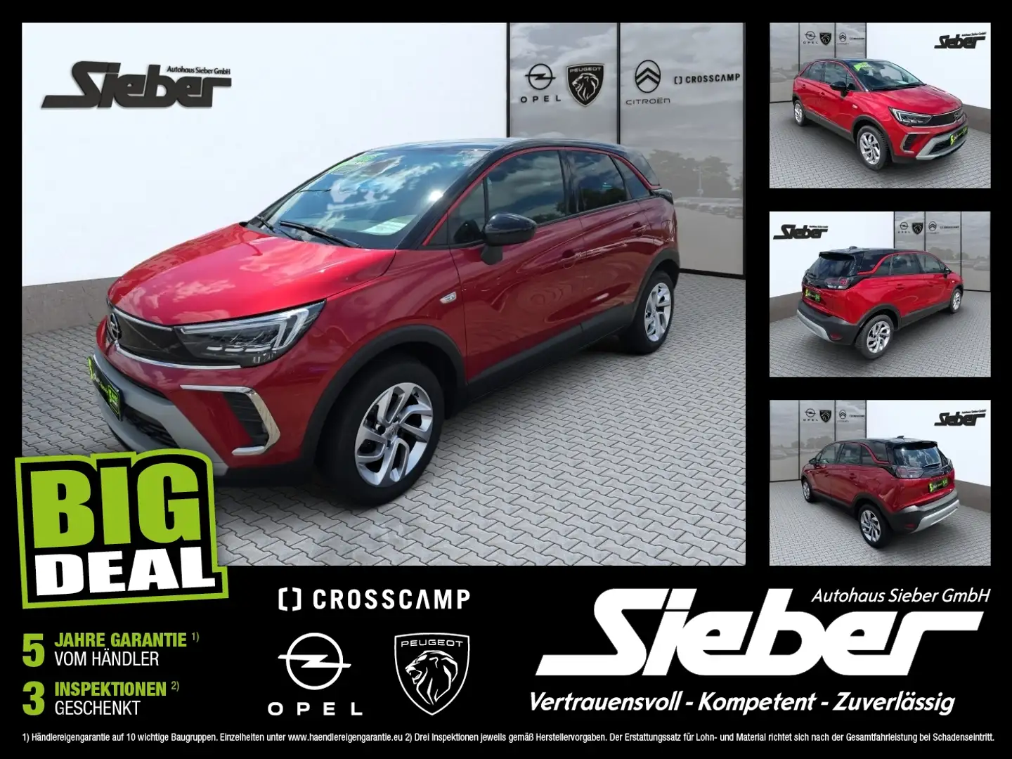 Opel Crossland 1.2 Turbo GS Line Sitzhzg Kamera Tempo Rouge - 1
