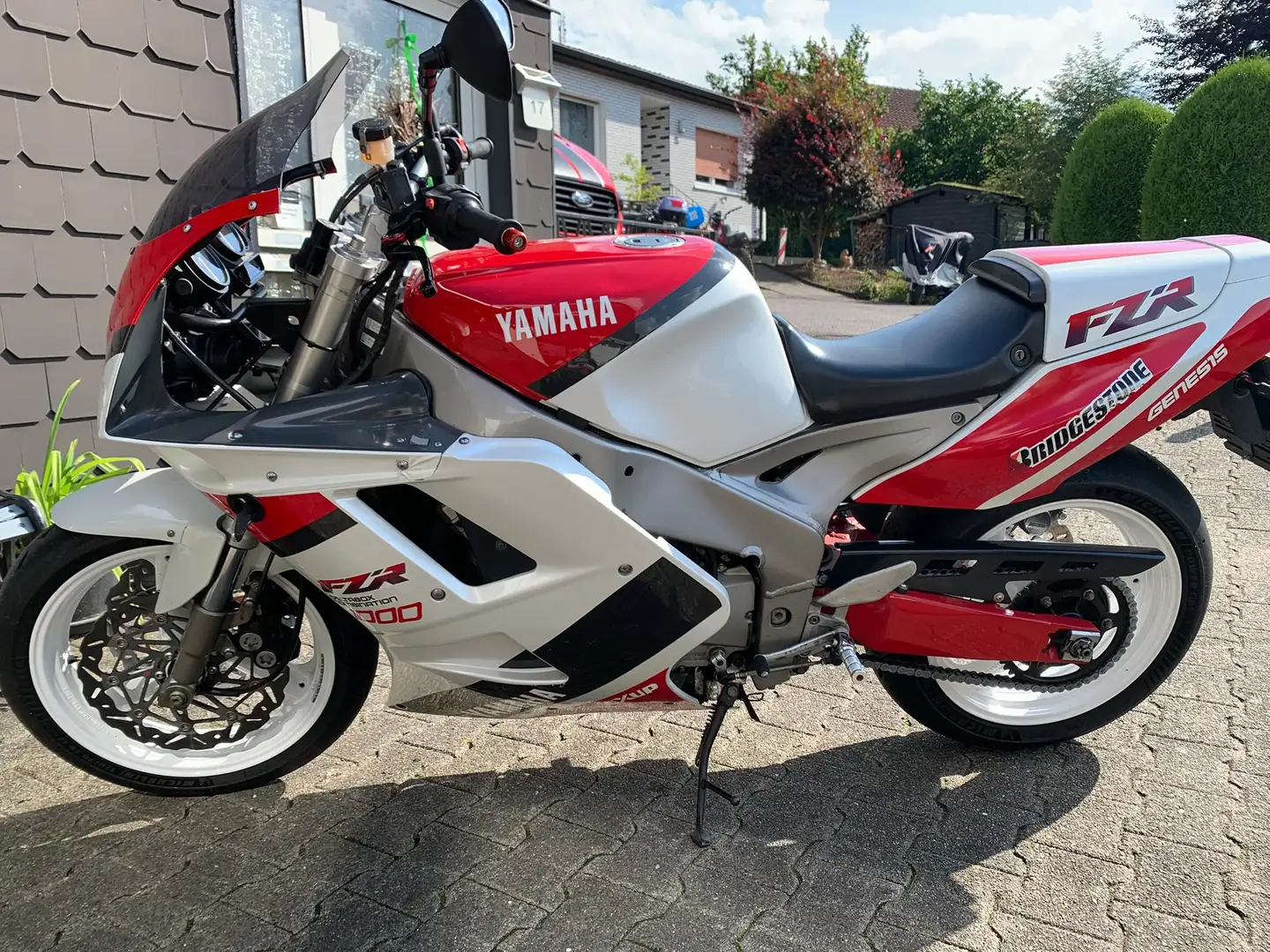 Yamaha FZR 1000 FZR 1000 Exup 3LE mit Superbikelenkerumbau Wit - 2