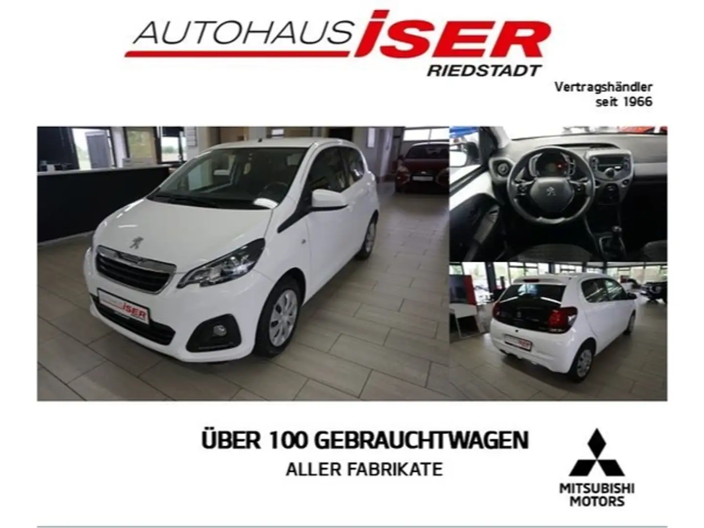 Peugeot 108 Active DAB GJR Multif.Lenkrad Freisprech Blanc - 1