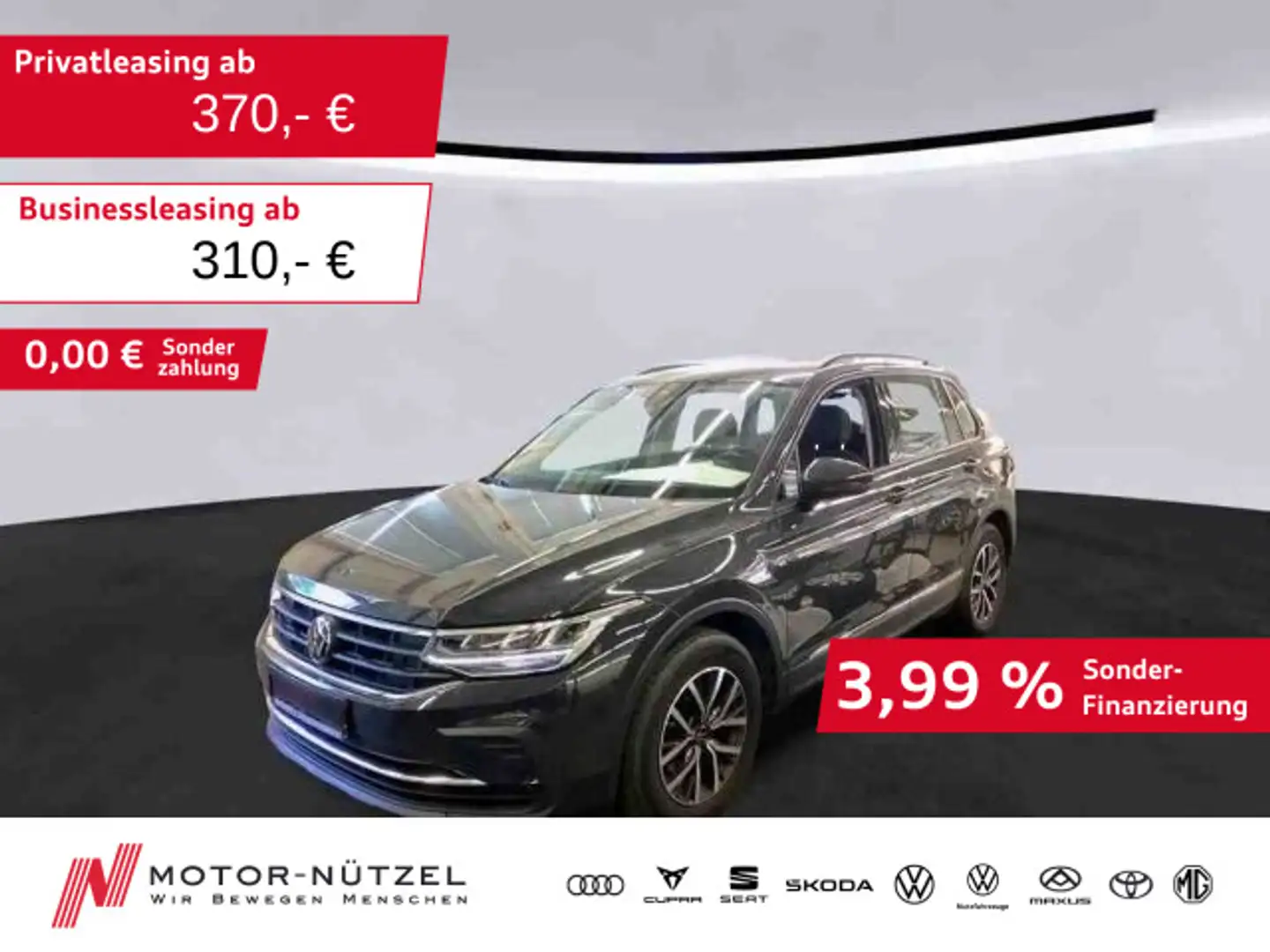 Volkswagen Tiguan 2.0 TDI LIFE LED+ACC+NAVI+SHZ+2xPDC+17" Grau - 1