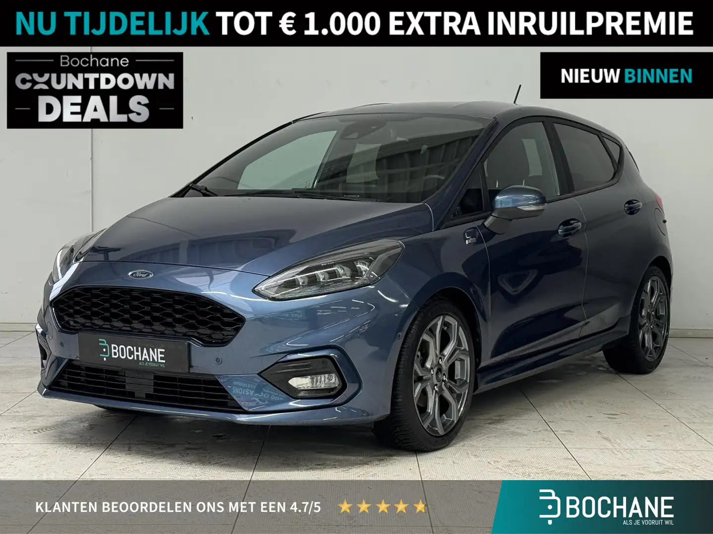 Ford Fiesta 1.0 EcoBoost Hybrid ST-Line | Navigatie | PDC | B& Blauw - 1