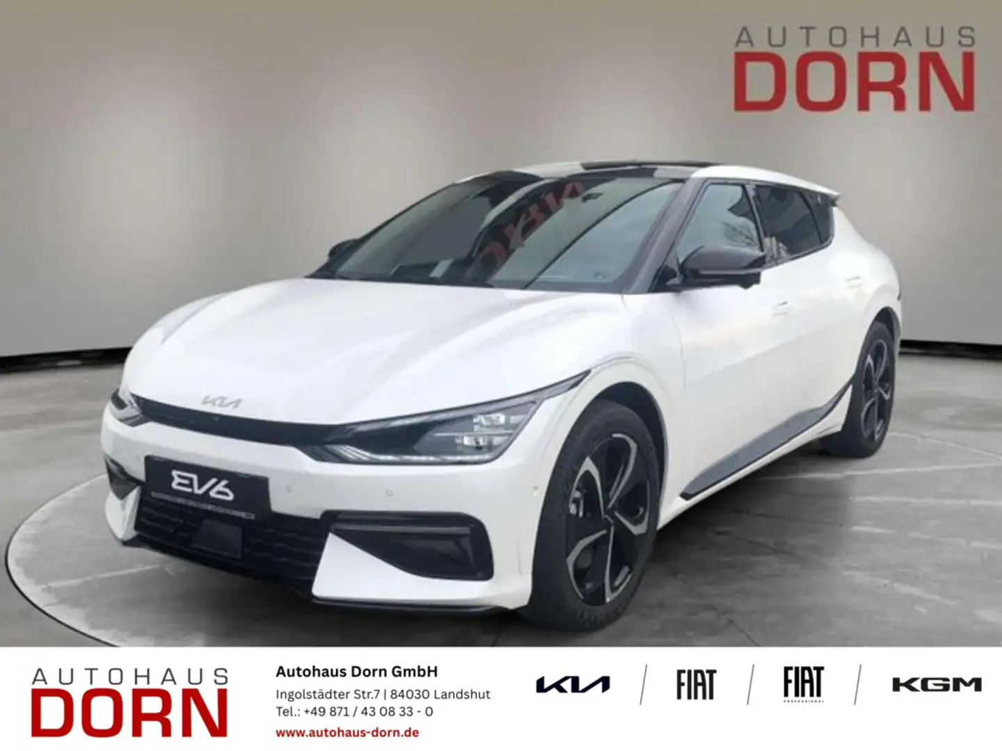 Kia EV6 GT-Line 4WD 77,4 kWh Paket Assist+ Glasdach Blanc - 1