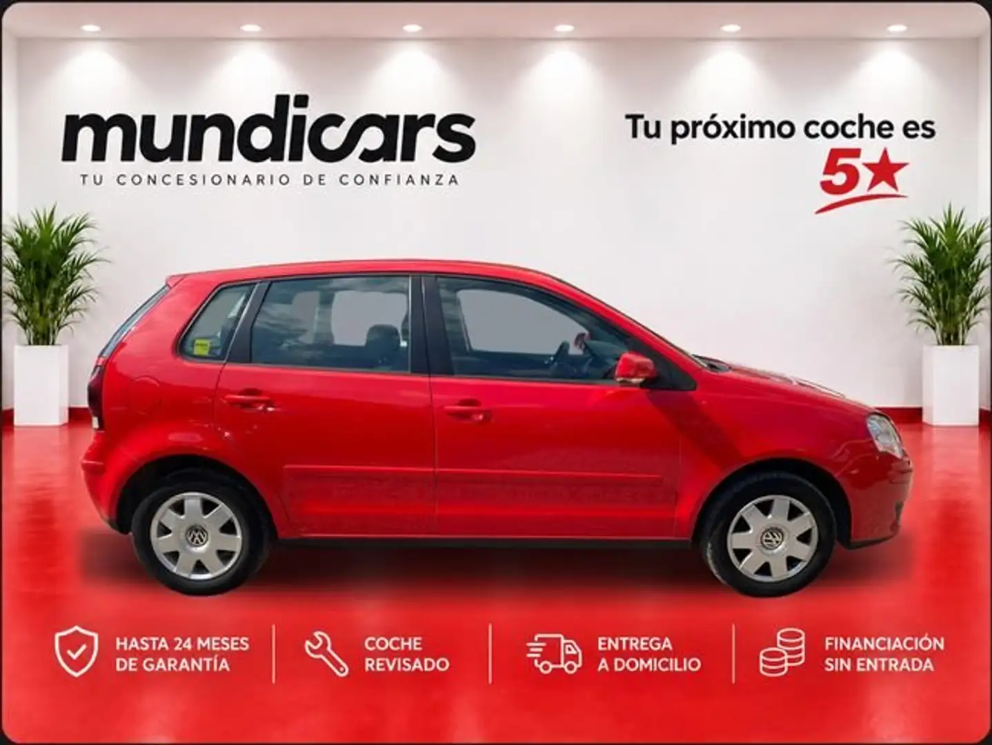 Volkswagen Polo 1.4 TDI Advance 70CV Rojo - 2