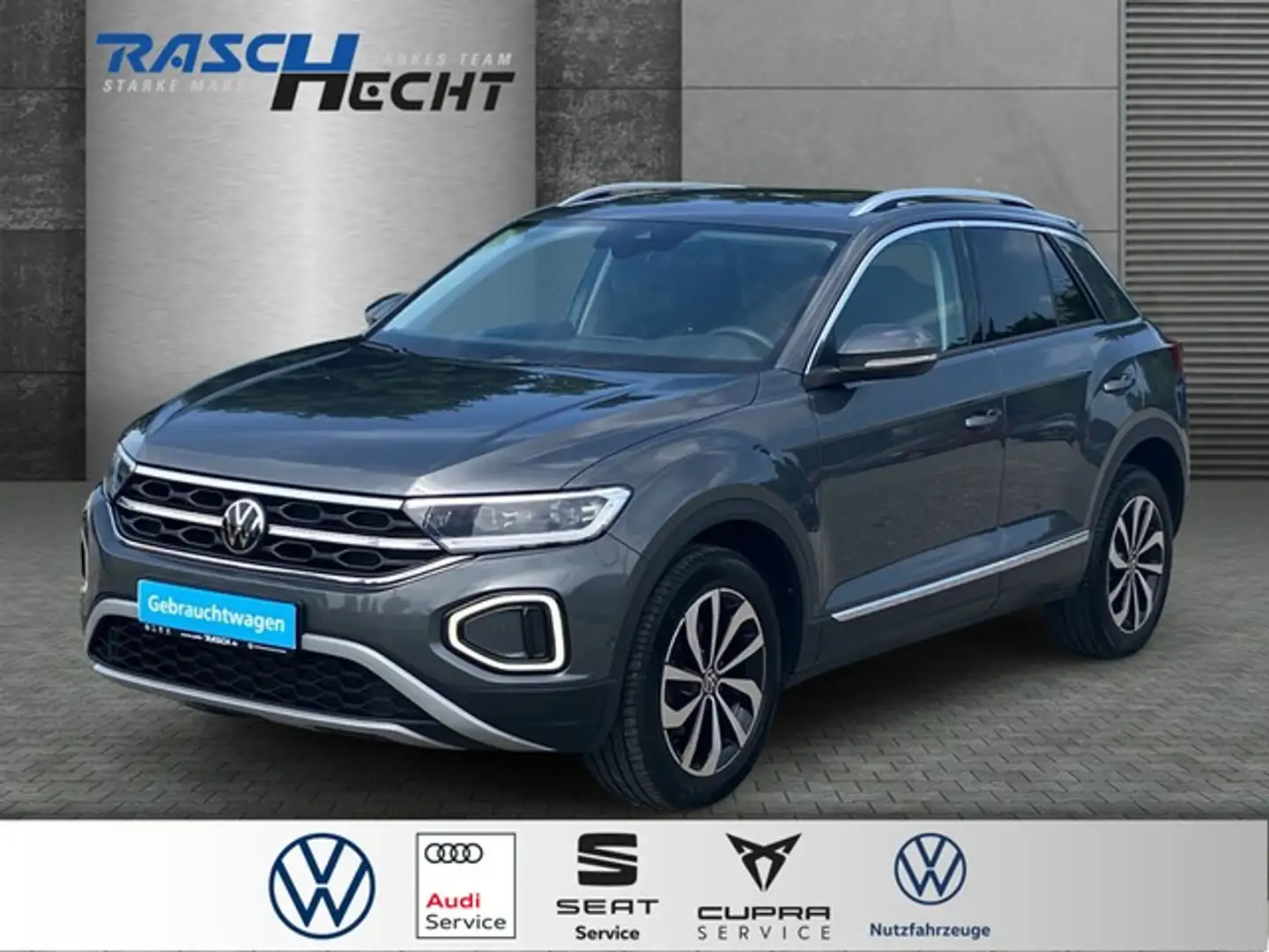 Volkswagen T-Roc Style 1.5 TSI*LED*APP CONNECT*SHZ* Grau - 1