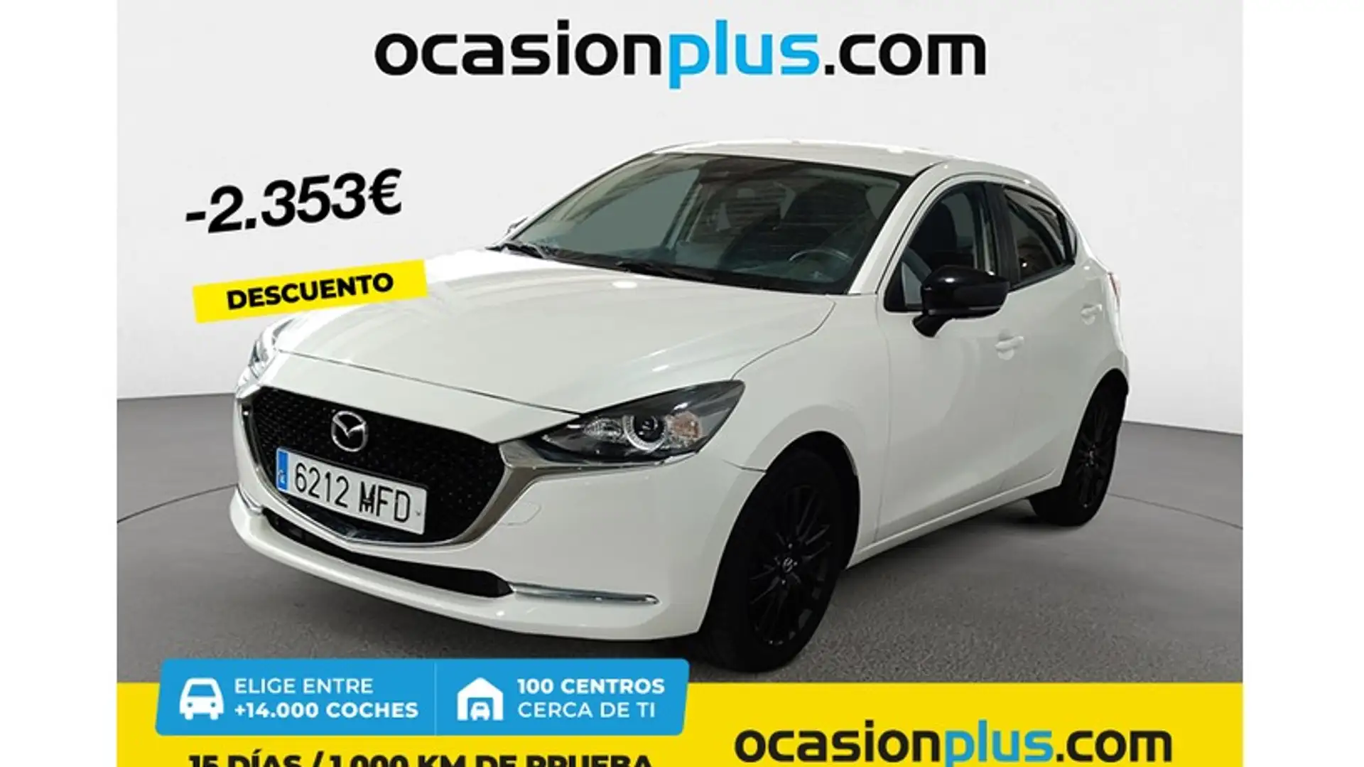 Mazda 2 1.5 Skyactiv-g Black Tech Edition 55kW Blanc - 1