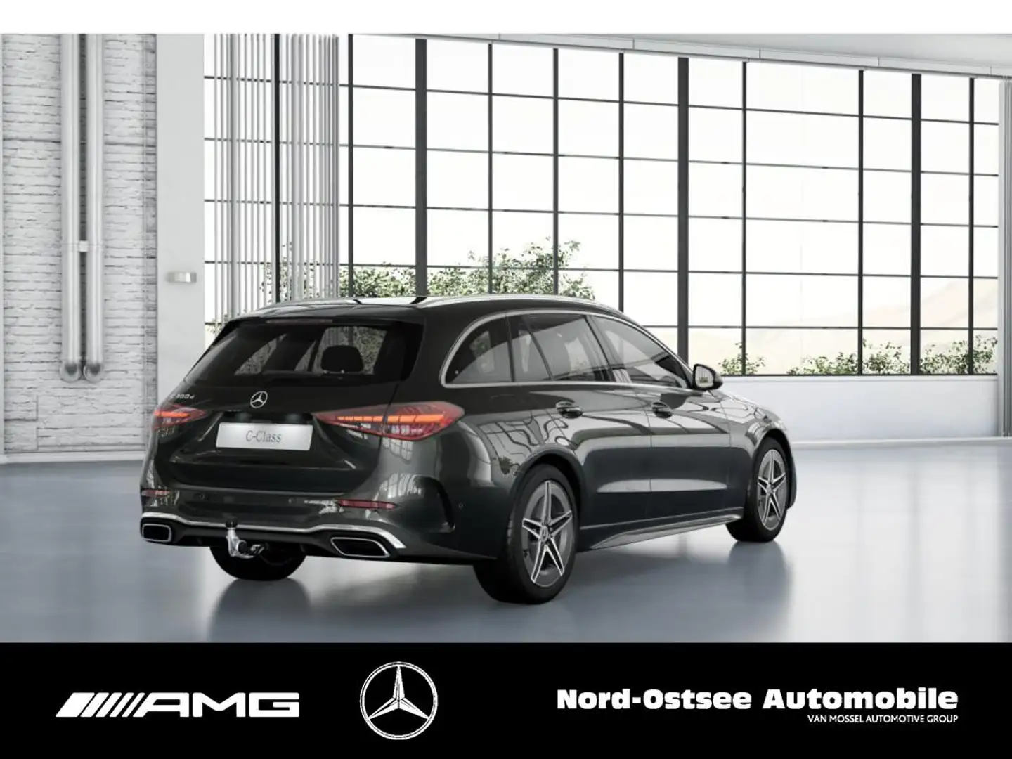 Mercedes-Benz C 300 d T AMG MBUX KLIMA LED SHZ Grau - 2