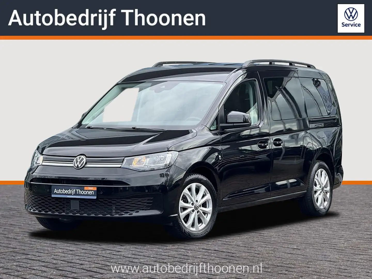 Volkswagen Caddy Maxi Life | Trekhaak | Camera | Navi 1.5 TSI 7p Zwart - 1