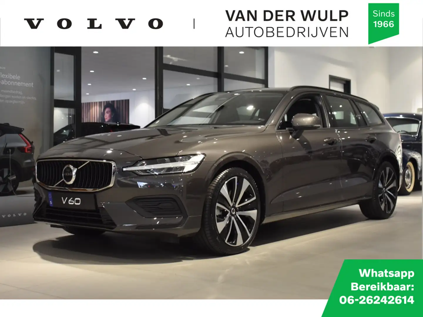 Volvo V60 *NIEUW* B3 163pk Essential Edition| 19″ | Leder | Grijs - 1