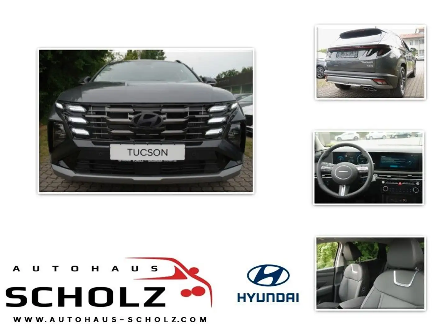 Hyundai TUCSON 1.6 T-GDI Hybrid Prime 4WD ASS Pano Grau - 1