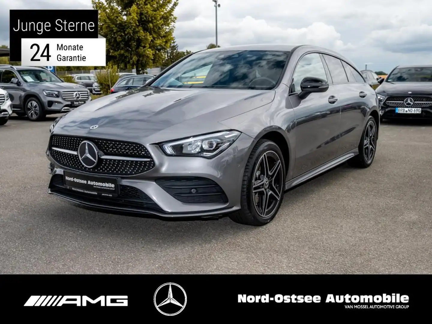 Mercedes-Benz CLA 250 e SB AMG NIGHT KAMERA TEMPO LED SHZ NAVI Grijs - 1