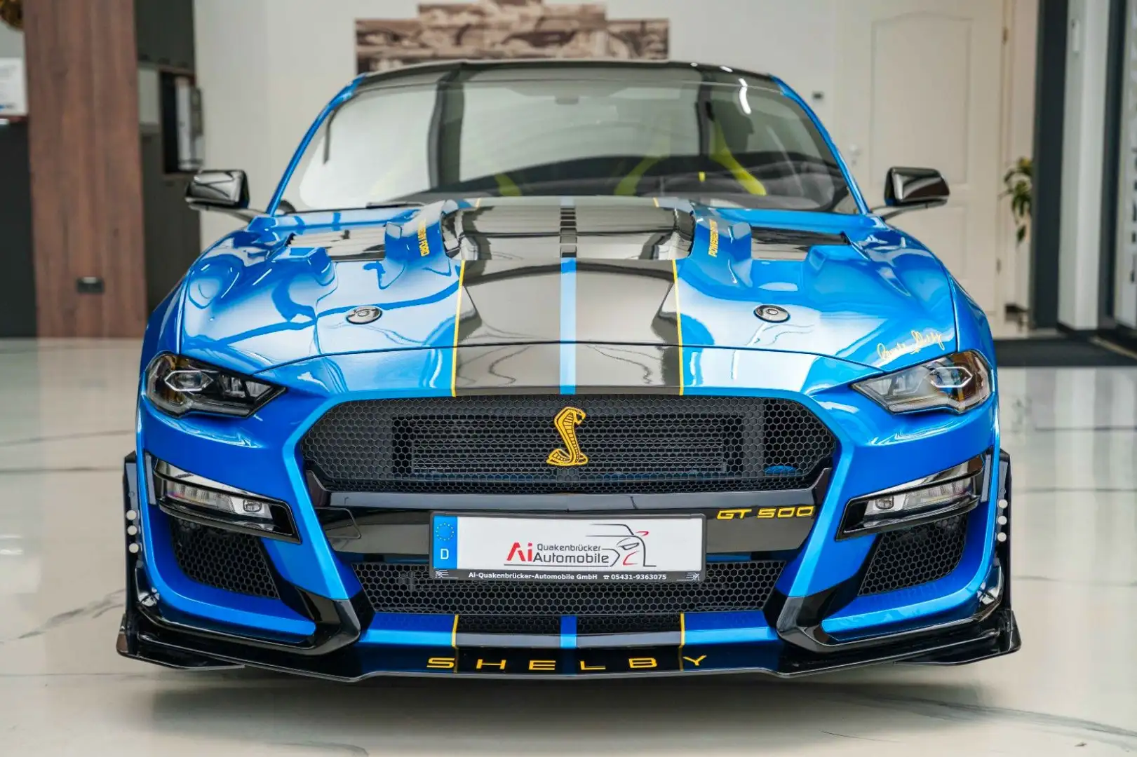 Ford Mustang GT 5,0 GT 500 SHELBY RECARO TOP Blau - 2