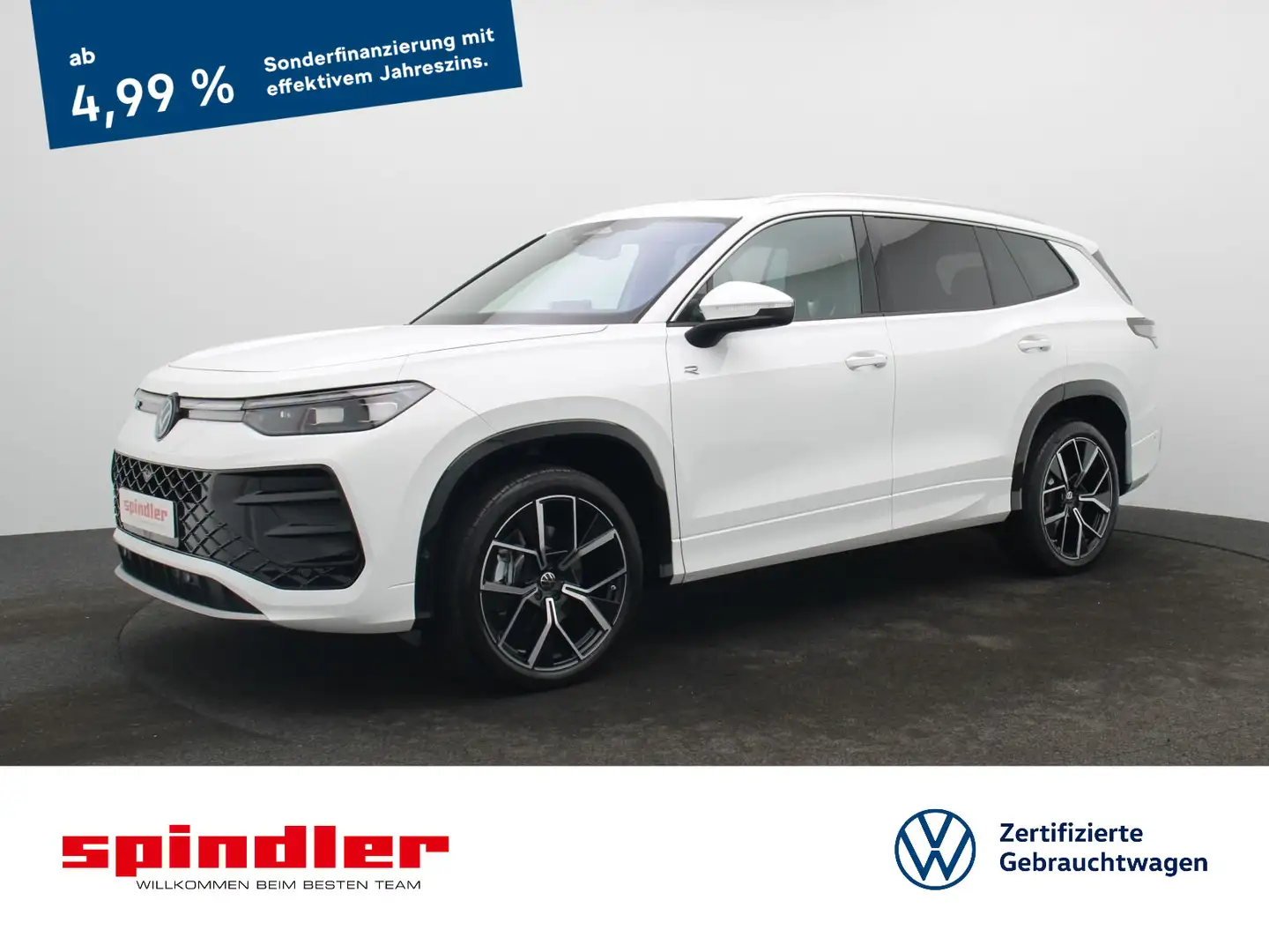 Volkswagen Tayron R-Line 2.0 TDI 4MDSG / 360°Kamera, Pano Weiß - 1