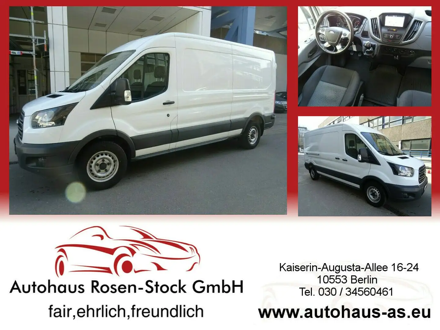 Ford Transit 350 TDCI 2,0 Diesel L3 FWD,Regalsystem,Navig,Klima Blanc - 1