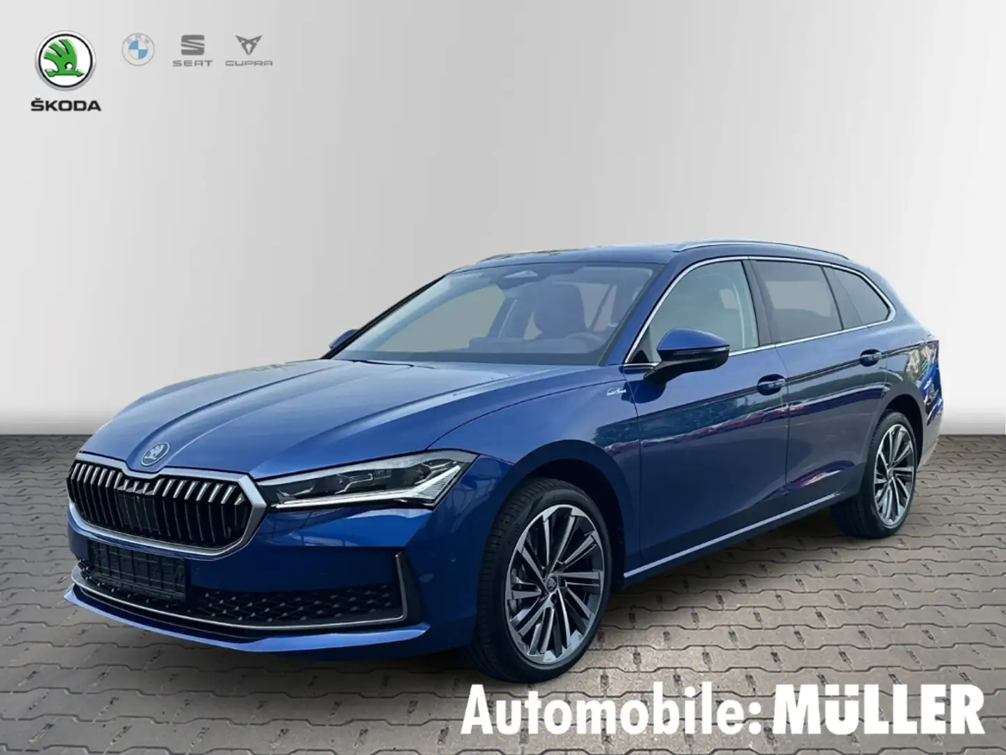Skoda Superb Combi L&K 2,0 TDI 142 kW 7-Gang-DSG 4x4 *AHK*360 K Blau - 1