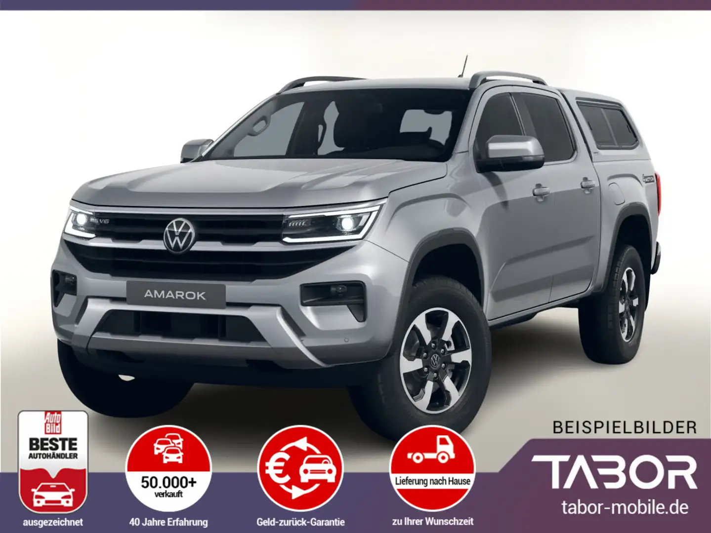 Volkswagen Amarok 3.0 TDI 241 AT 4M Style HardT Nav Matrix Silber - 1