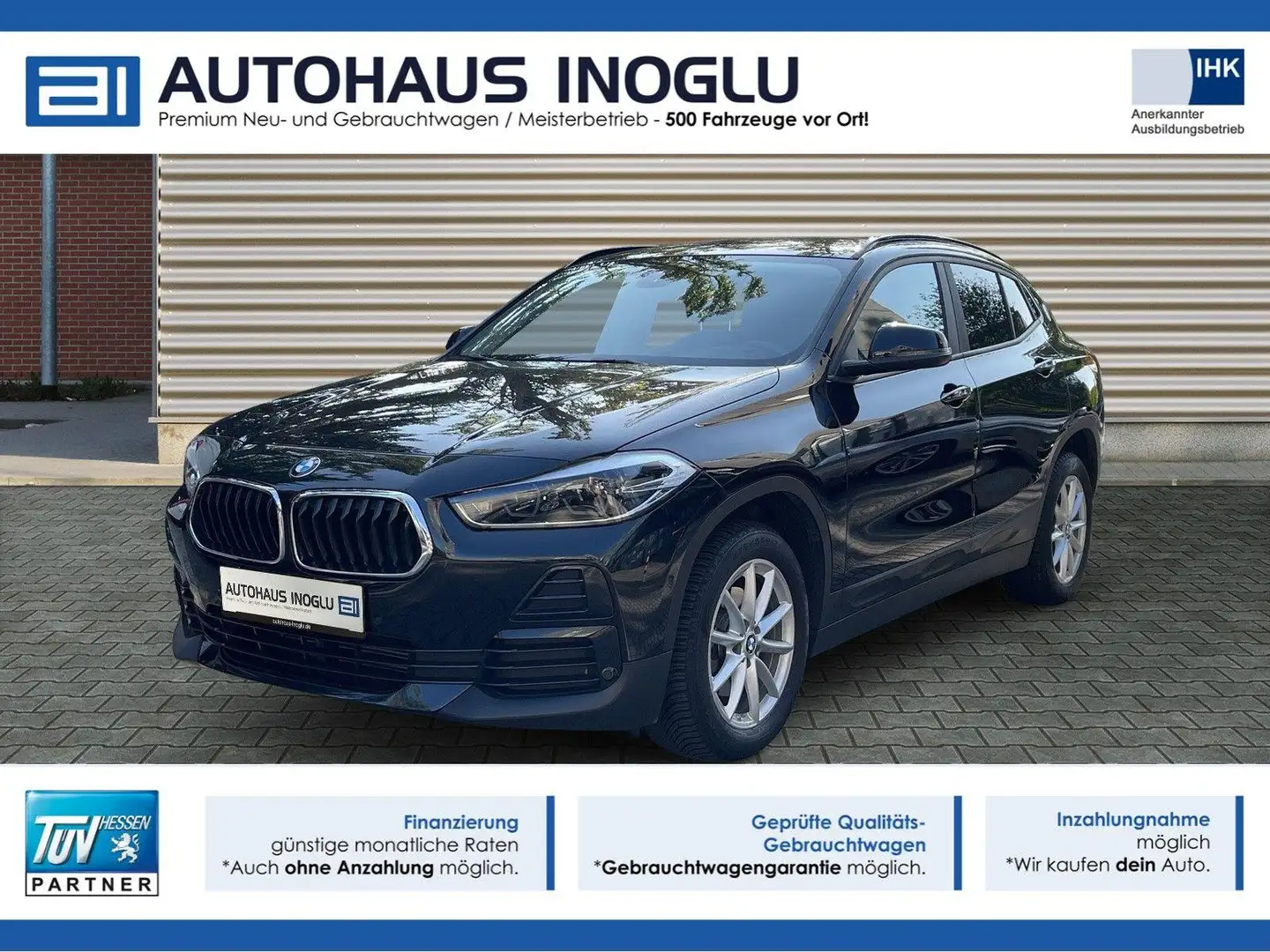 BMW X2 sDrive 18 i Advantage Navi+LED+SHZ+R-Kam+DAB+ Noir - 1