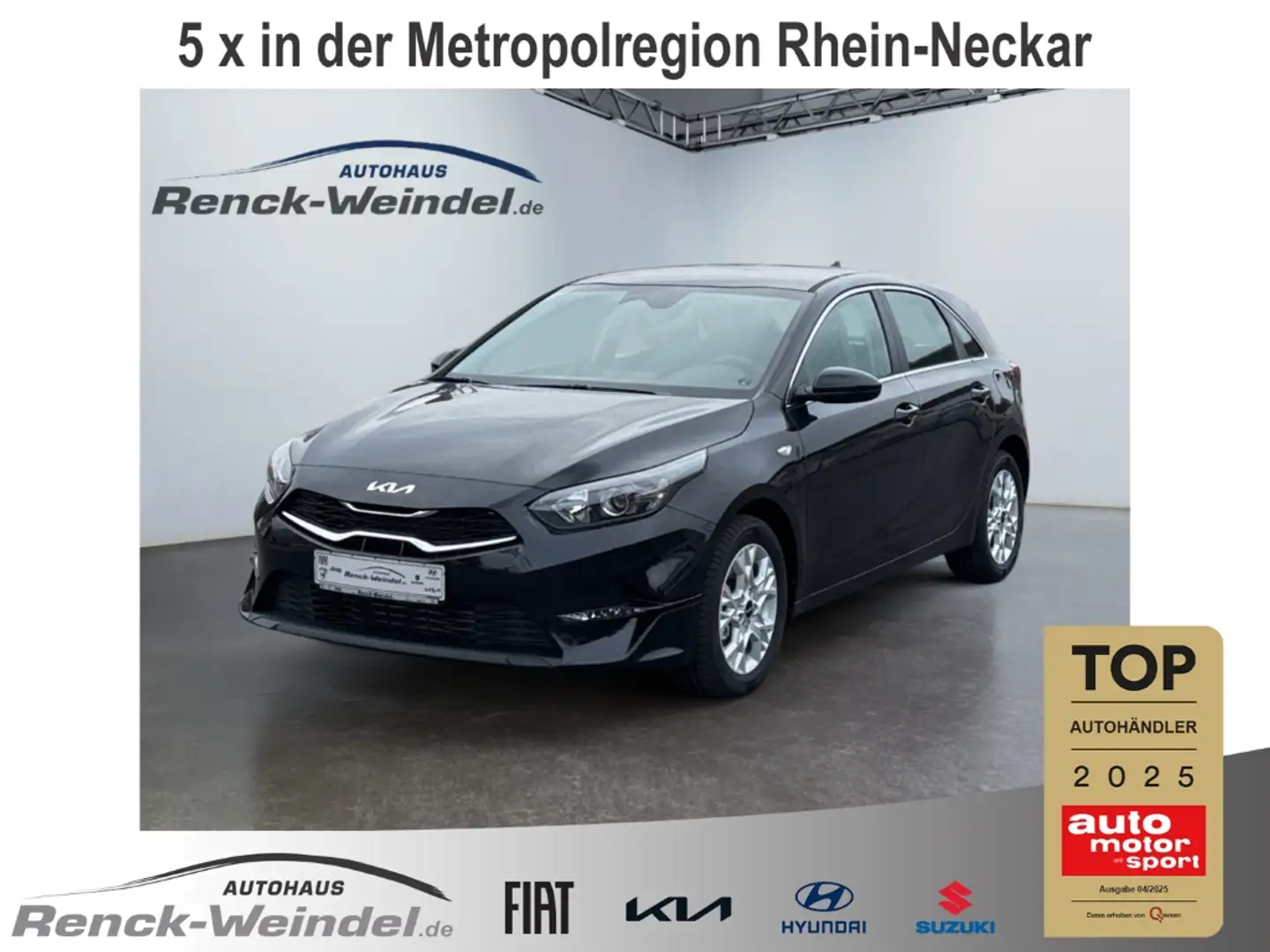 Kia Ceed / cee'd Vision 1.5 T-GDI Navi Klima PDC Rückfahrkam. Kom-p Schwarz - 1