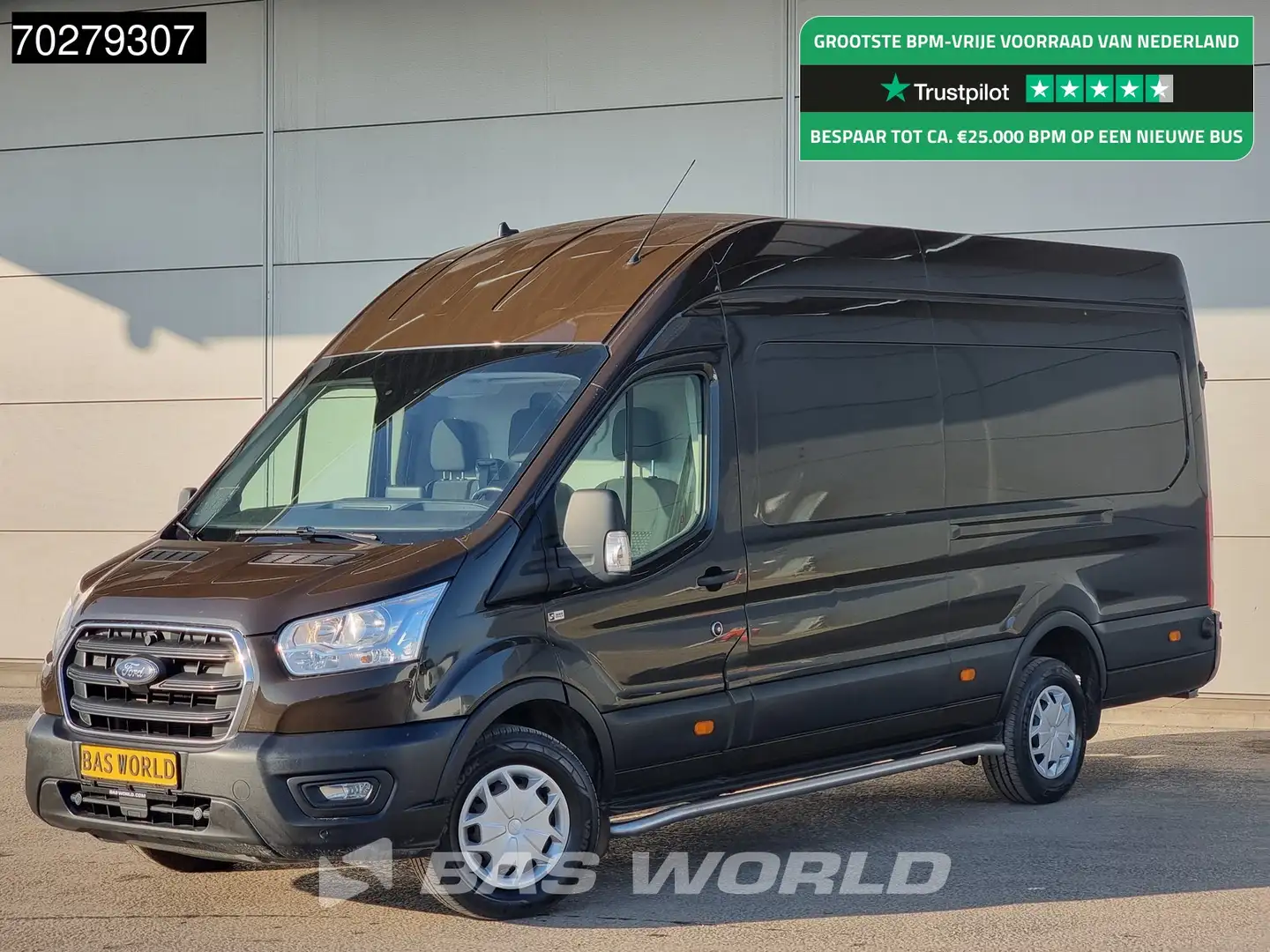 Ford Transit 170pk Automaat L4H3 RWD Navi Airco Cruise Camera P Bruin - 1