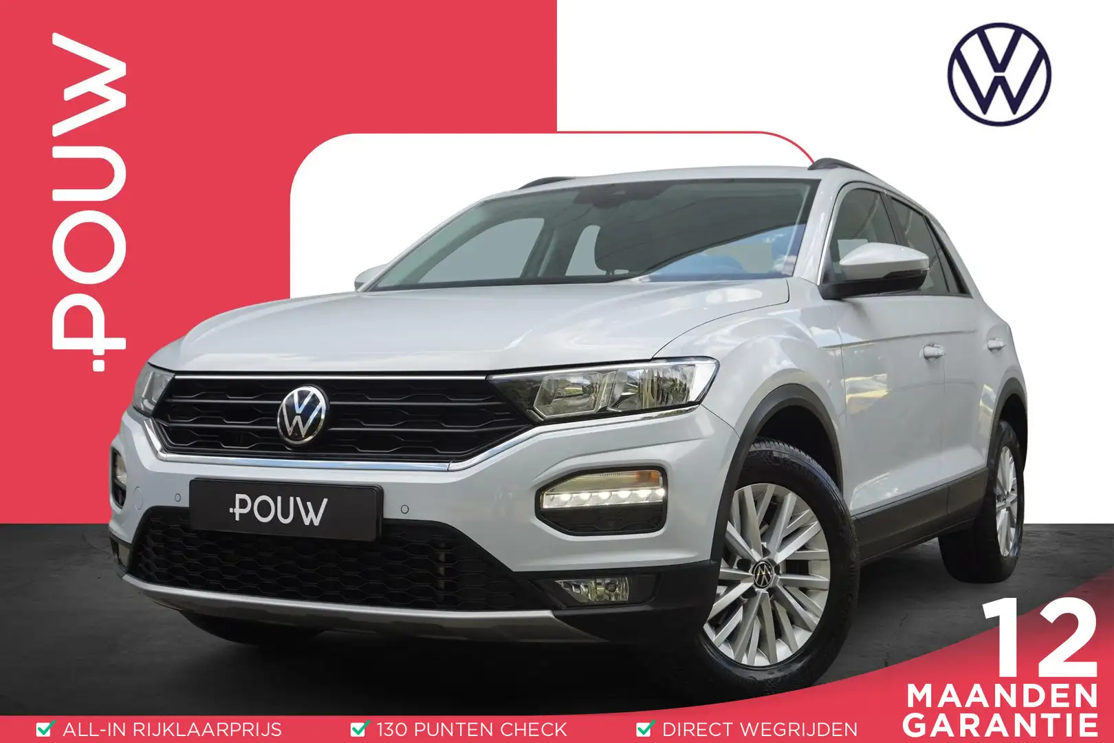 Volkswagen T-Roc 1.0 TSI 110pk Style | Airco | Parkeersensoren V+A Blanco - 1