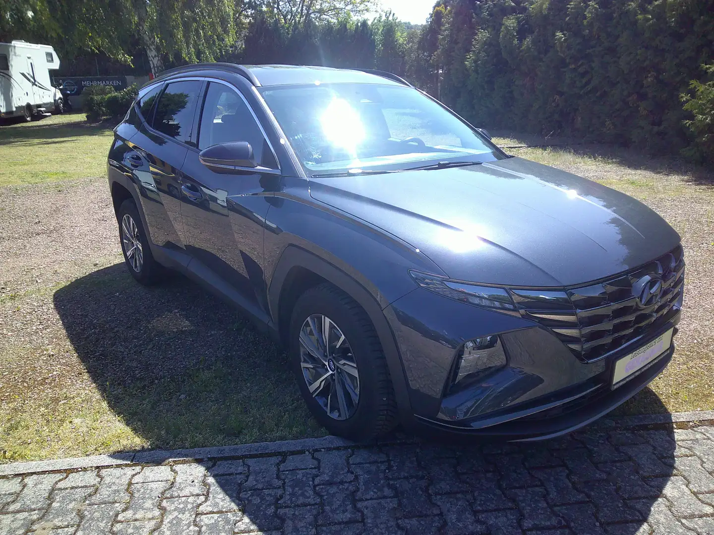 Hyundai TUCSON 4WD,LED,Shzg,Kamera,PDC,Navi,Allwetterb., Grau - 1
