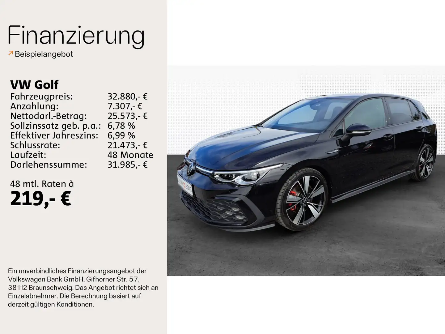 Volkswagen Golf GTD 2.0 TDI IQ.LIGHT*Kamera*PDC+*ACC*SHZ Schwarz - 2