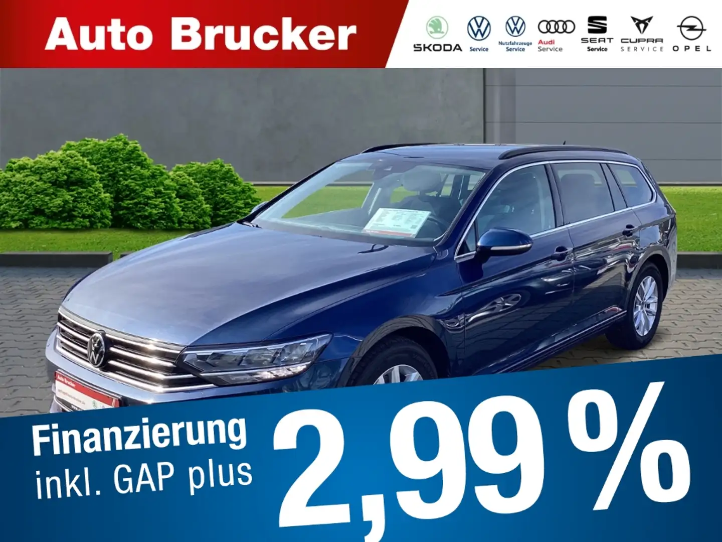 Volkswagen Passat Variant Business 2.0 TDI +Anhängerkupplung+Navi Blue - 1