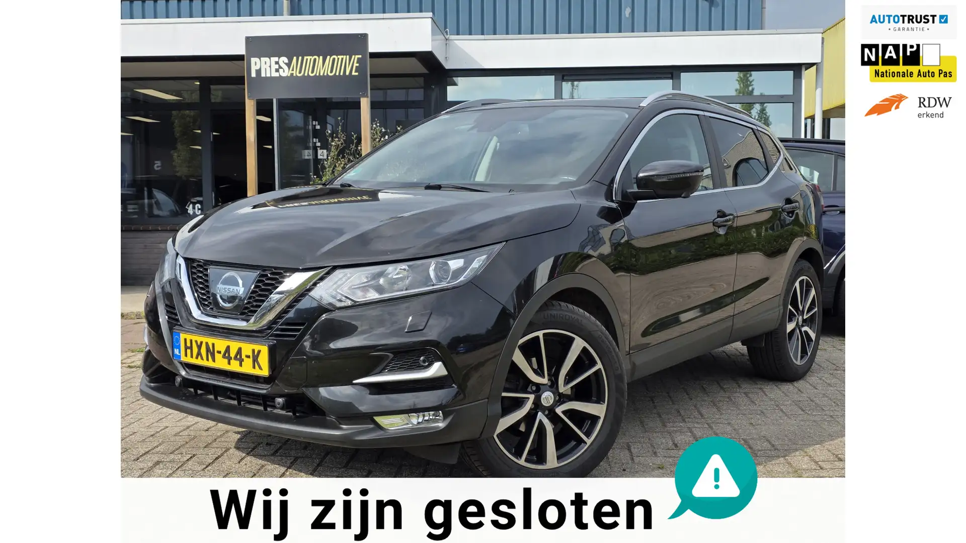 Nissan Qashqai 1.2 Tekna 17" |AUTOMAAT|PANO|NAVI|CAMERA|PDC Zwart - 1