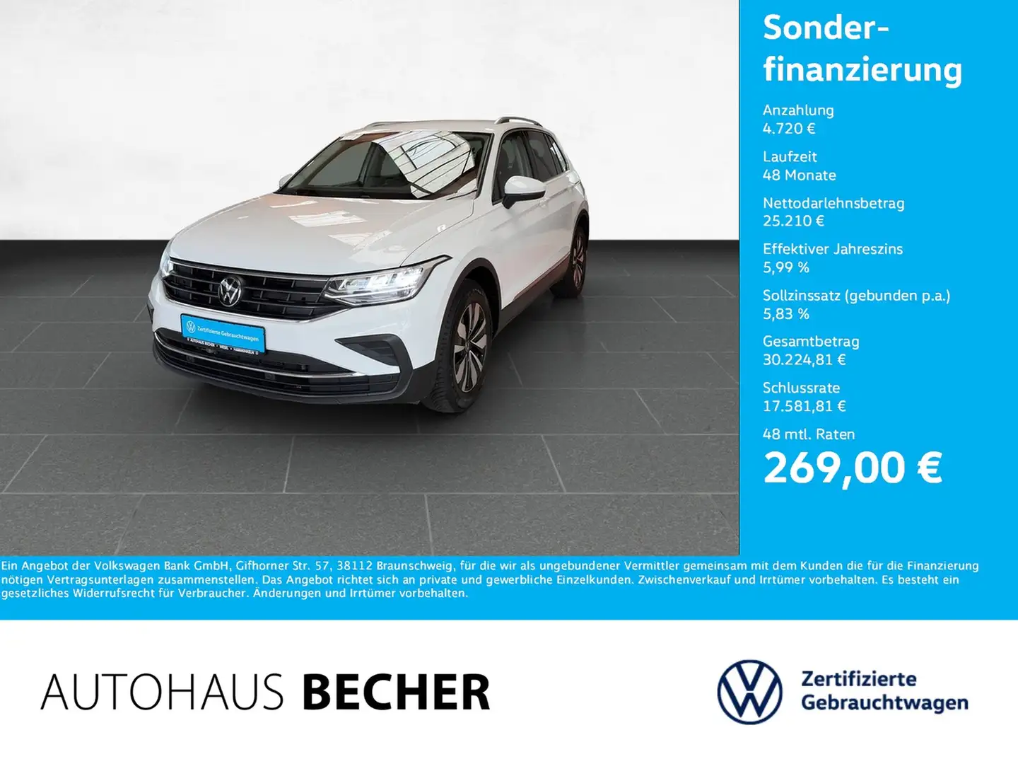 Volkswagen Tiguan Move 1.5 TSI DSG /AHK/Sitzhz/LED/CarPlay Blanc - 1