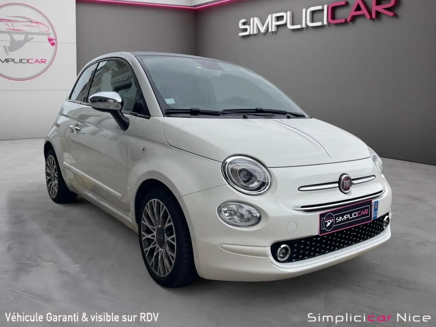 Fiat 500 500 1.2 69 ch Eco Pack S/S Lounge Blanc - 1