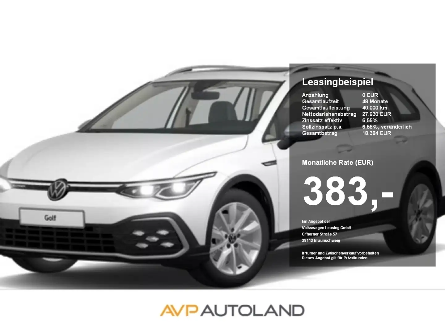 Volkswagen Golf Variant Golf VIII Variant Alltrack 2.0 TDI DSG 4MOTION Weiß - 1