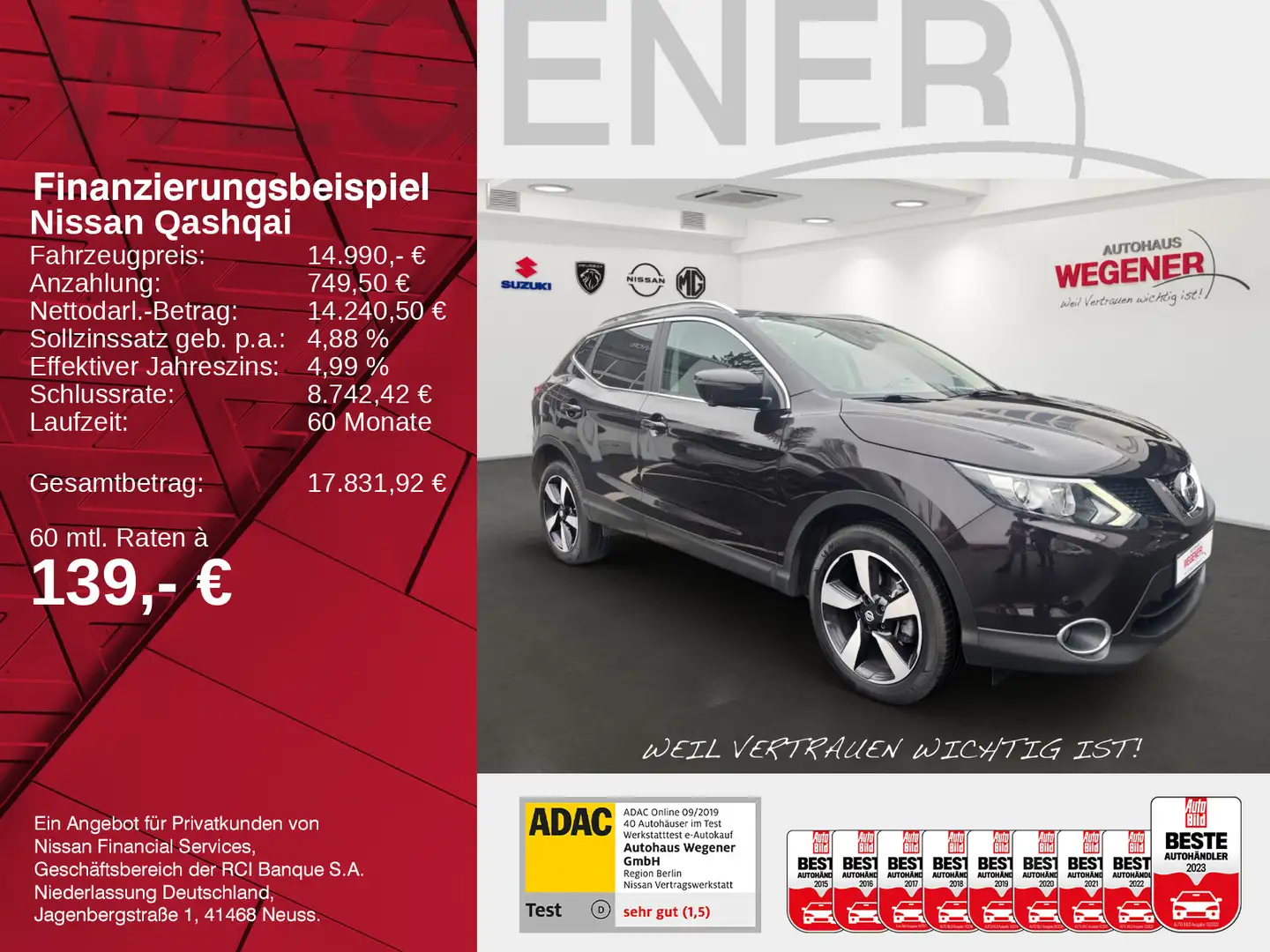 Nissan Qashqai QASHQAI N-CONNECTA 1.2 DIG-T AT PANO 360° SHZ Violett - 2