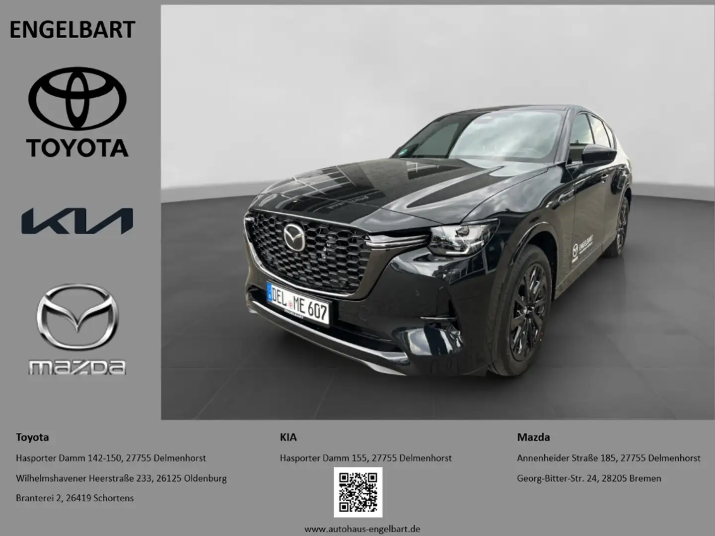 Mazda CX-60 Homura AWD 2.5 e-SKYACTIV-PHEV HUD Navi Leder Memo Schwarz - 1