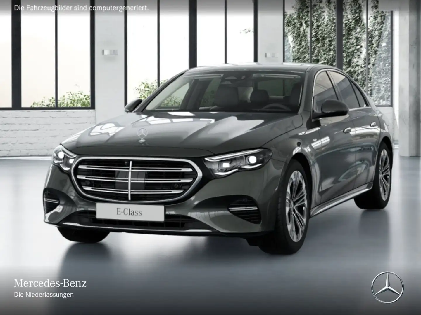 Mercedes-Benz E 300 e Hybrid 360° Airmat Distr. Sitzklima Memory Grau - 2