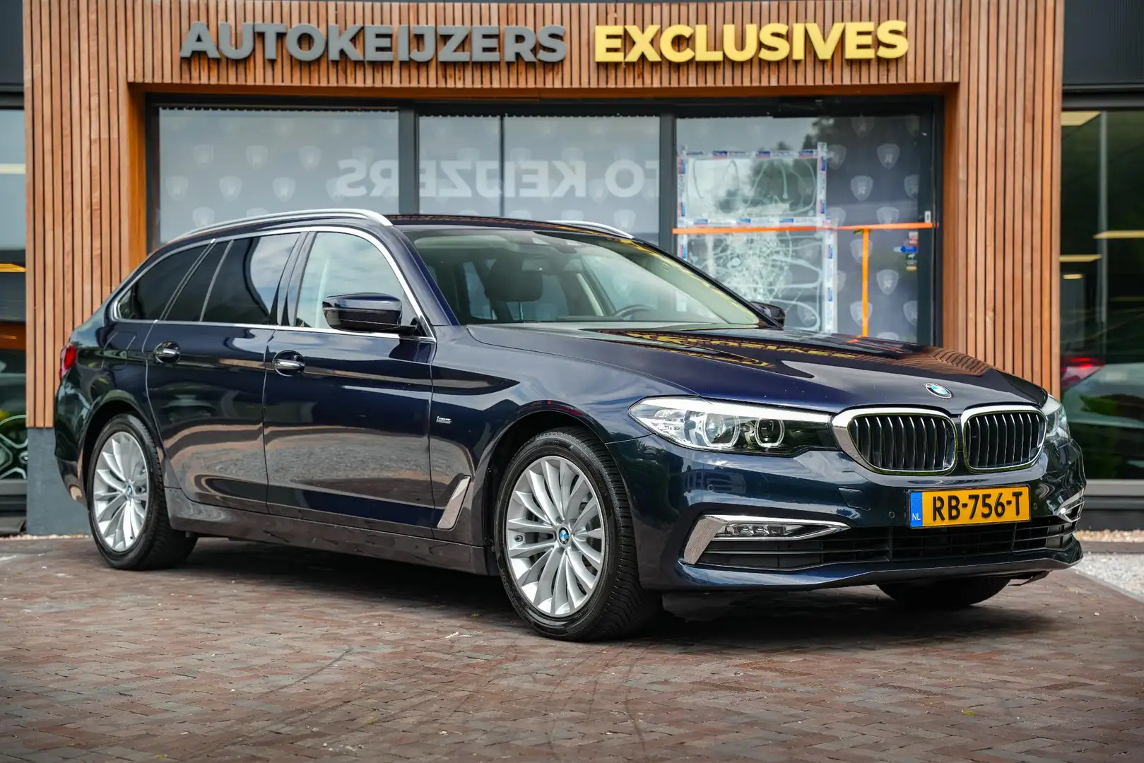 BMW 520 5-serie Touring 520i Executive Leer Navi LED Cruis Blu/Azzurro - 1