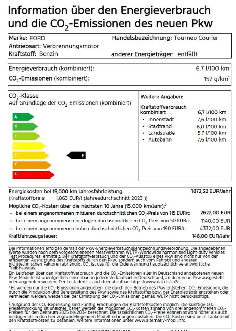 Ford Tourneo Courier Titanium Schwarz - 2