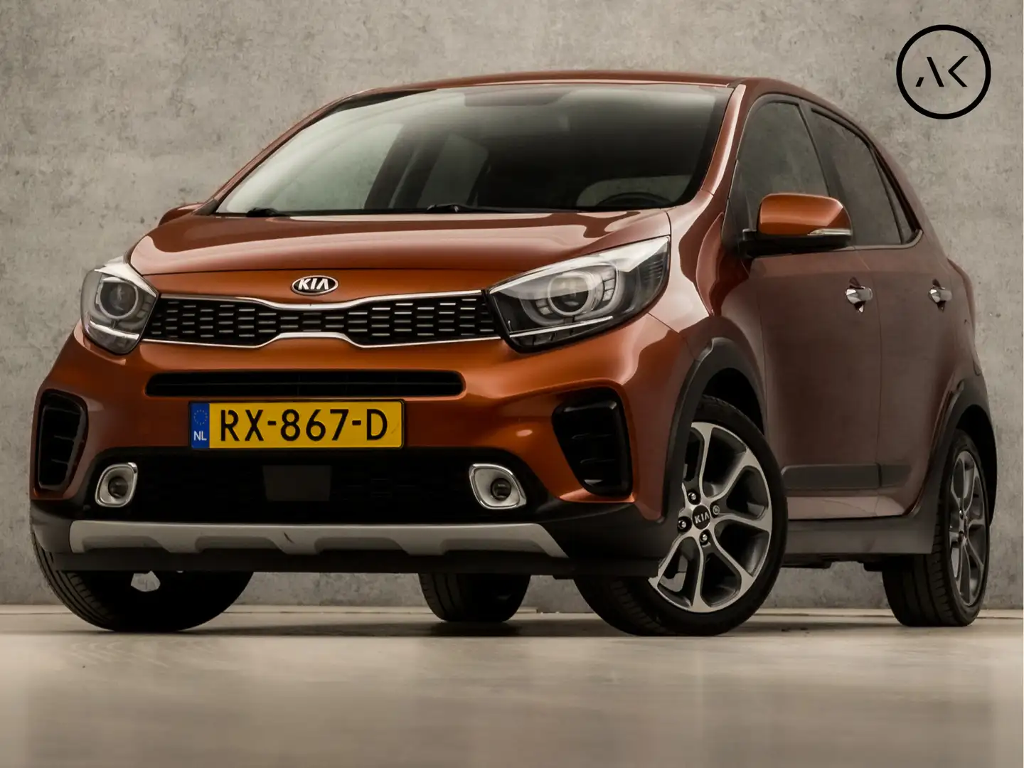 Kia Picanto 1.2 CVVT X-Line (APPLE CARPLAY, GROOT NAVI, LEDER, Orange - 1