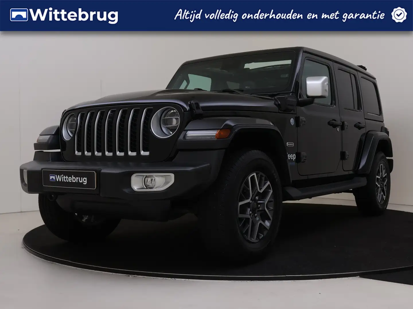 Jeep Wrangler Unlimited 4xe 380PK Sahara | Leder Interieur | 4WD Zwart - 1