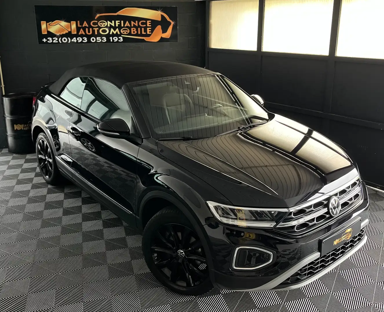 Volkswagen T-Roc CABRIOLET 1.5 TSI BLACK EDITION GARANTIE 1 AN Noir - 1