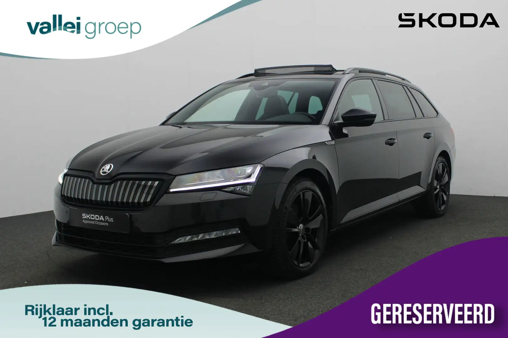 Skoda Superb Combi 1.4 TSI 218 pk DSG iV Sportline Business | P Noir - 1