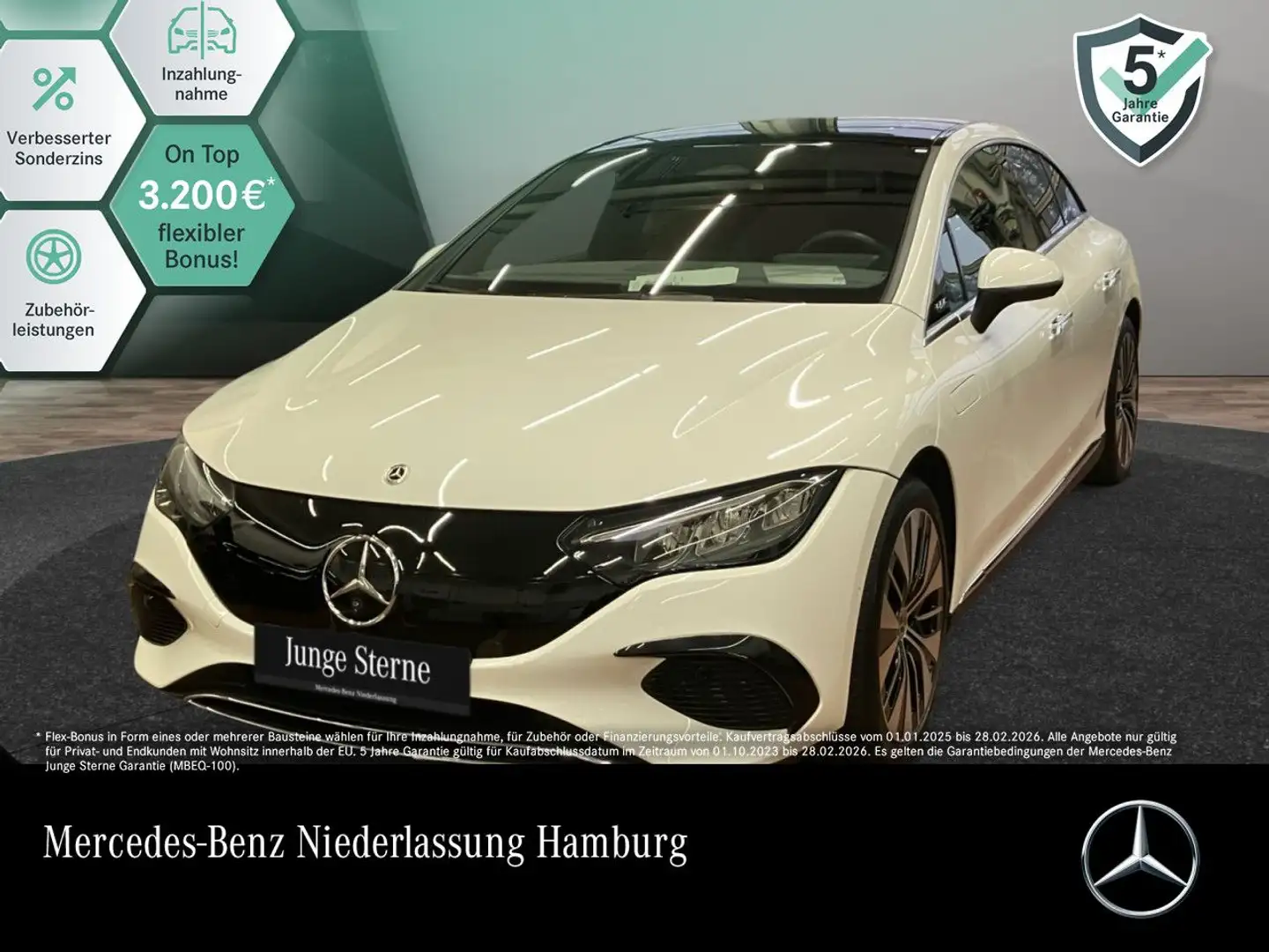 Mercedes-Benz EQE 350 Burmester 3D 360° Pano Distr. LED Memory Weiß - 1
