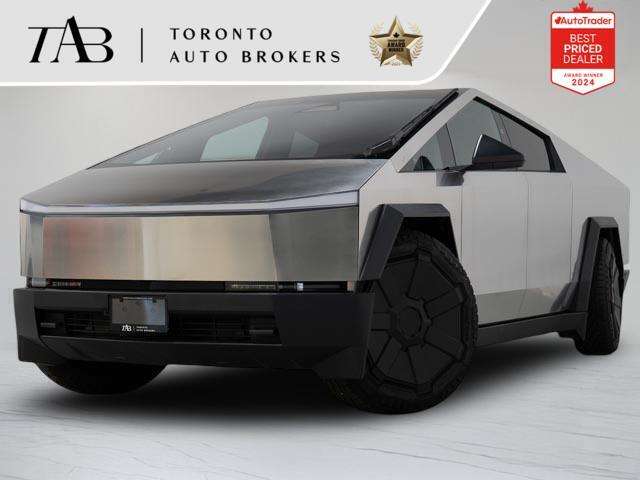 Silver 2024 Tesla Cybertruck Pickup Truck All-Wheel Drive Automatic