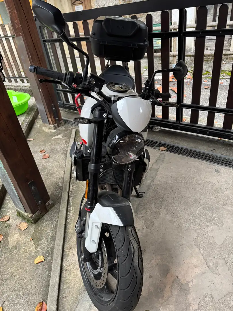 Triumph Trident 660 2021 con quickshift Bianco - 1