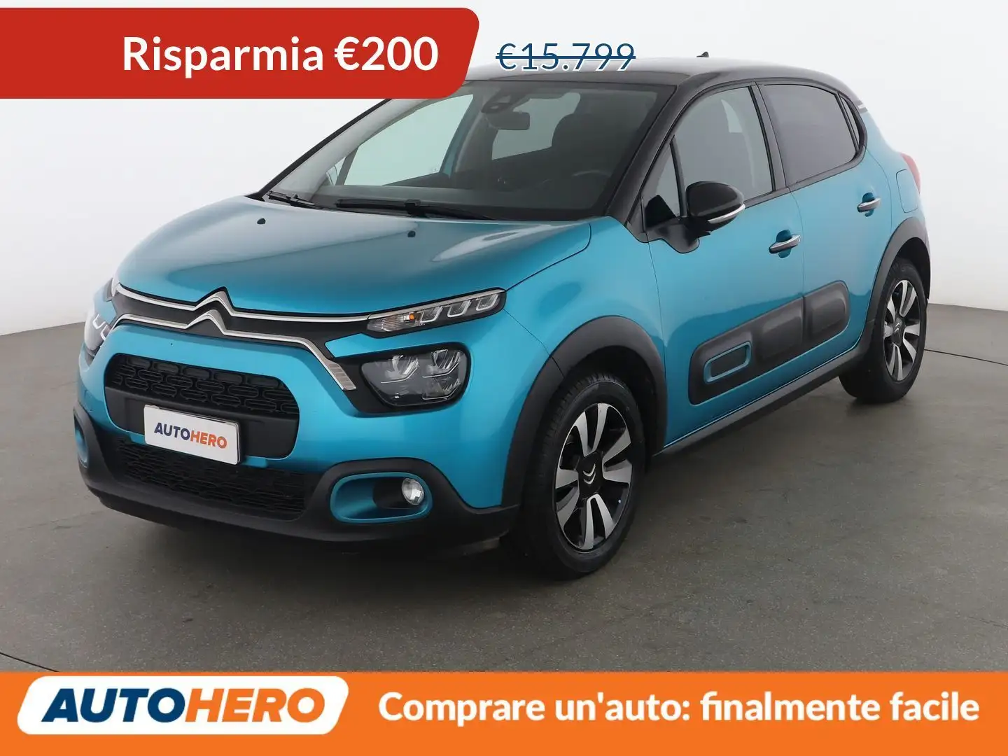Citroen C3 1.5 Blue-HDi Shine 100 CV Bleu - 1