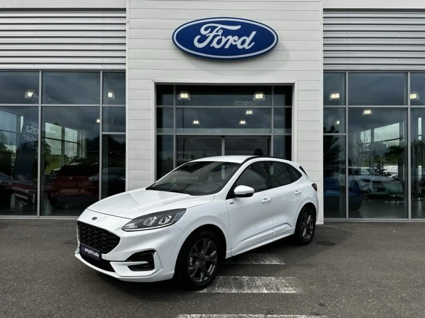 Ford Kuga 2.5 Duratec 190ch FHEV E85 ST-Line Business BVA Blanc - 1